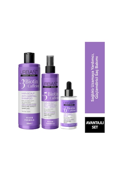 Expert Biotin Ve Kafein Dökülme Karşıtı Şampuan&tonik&serum Set-vegan