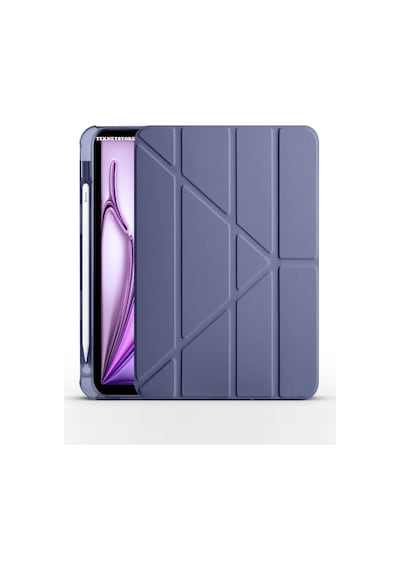 Apple Uyumlu iPad, Air 11 10.9 Inç Air 4 5 6 2020 2022 2024 Kılıf Kalem Bölmeli Stadlı Uyku Modlu Akıllı Case Kılıf