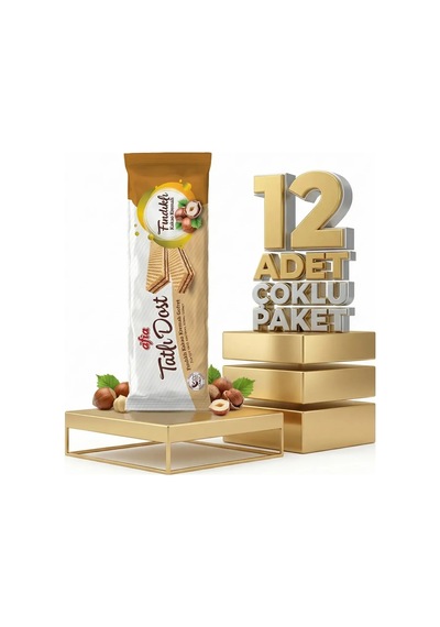 Afia Tatlı Dost Fındıklı Kakao Kremalı Gofret 12x140 Gr