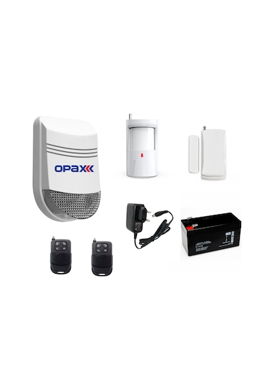 Opax Bgr-06 Ekonomik Kablosuz Alarm Sistemi (Siren+Pır+Manyetik)