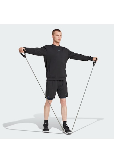 Adidas Designed For Training Crew Erkek Sweatshirt C-adıjj4642e50a00 Siyah