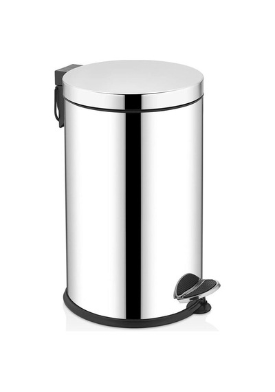 Rulopak Pedallı Paslanmaz Çöp Kovası 16 Litre