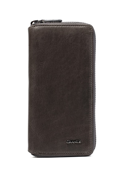 Crazy Gri Cüzdan & Kartlık Unisex 1780 Grande Deri Cüzdan Kartlık