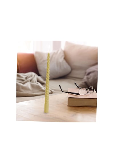 Poli Karbon Mum Kalıbı Şamdanlık Uzun Burgulu 31 Cm