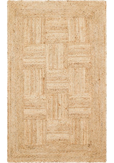Eko Halı Echo Jüt Ech 06 Natural Xw Dekoratif Jüt Kilim Naturel Bej