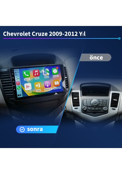 Chevrolet Cruze 2009-2012 Yıl 2gb Ram 32gb Rom Carplay Multimedya