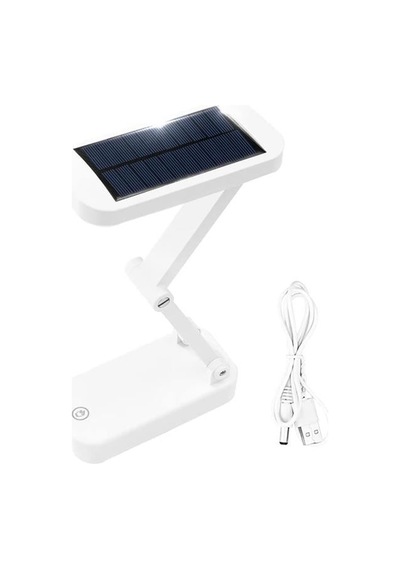 Powermaster Pm-24440 Katlanabilir Dokunmatik Tuşlu Solar / Şarjlı Ledli Masa Lambası Beyaz