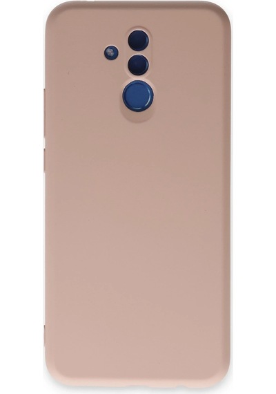 Mey İthalat Huawei Mate 20 Lite Kılıf Nano İçi Kadife Silikon - Pudra
