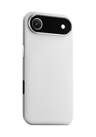 Joko Apple iPhone Uyumlu 17 Air Wonder Deri Magsafe Kapak - Beyaz Düz Renkli