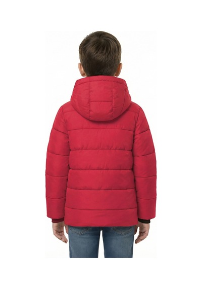 D1fference İçi Kürklü Su Ve Rüzgar Geçirmez Erkek Çocuk Mont Kırmızı