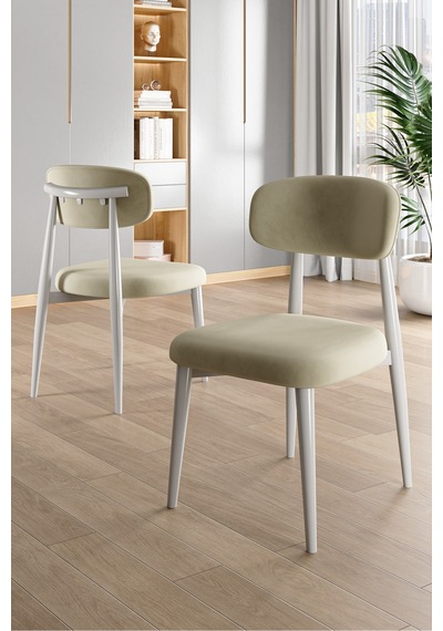 Canisa Jolin Serisi Mdf 90x168 Beyaz Mutfak Masa Takımı 6 Krem Metal Sandalye Beyaz Masa, Krem Sandalye Canisa Jolin Serisi Mdf 90x168 Beyaz Mutfak Masa Takımı 6 Krem Metal Sandalye Beyaz Masa, Krem Sandalye