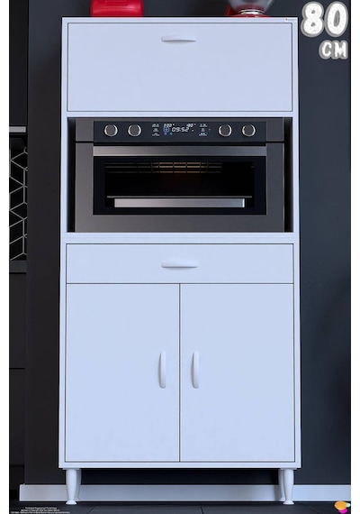 Vio 80 Cm 1 Fırın Veya Mikrodalga Dolabı Çekmeceli Kapaklı Çok Amaçlı Mutfak Dolabı Beyaz Vio 80 Cm 1 Fırın Veya Mikrodalga Dolabı Çekmeceli Kapaklı Çok Amaçlı Mutfak Dolabı Beyaz