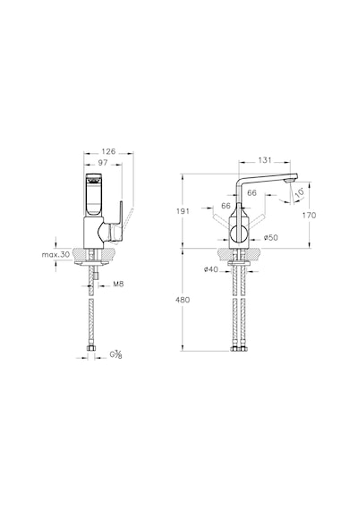 Artema Suit L A42466 Lavabo Bataryası Krom