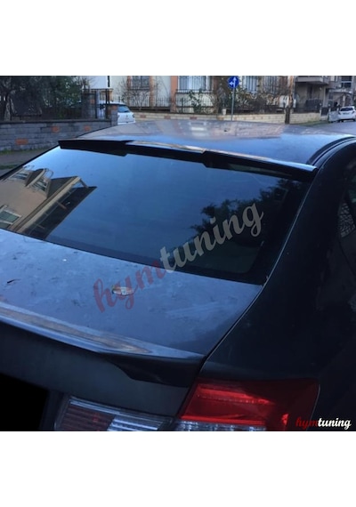 Honda Civic Fb7 Cam Üstü Spoiler. Yarasa Cam Üstü. Parlak Siyah