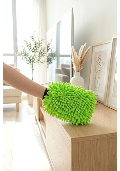 Myclean Mikrofiber Araba Yıkama Eldiveni Makarna Eldiven