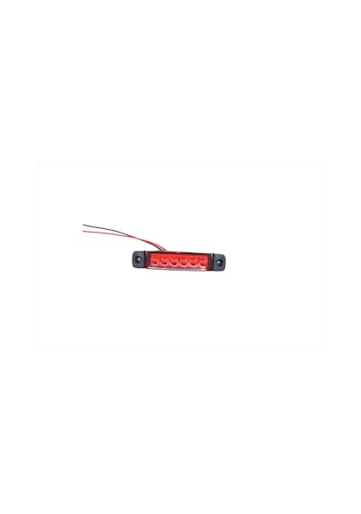 10 Adet Kırmızı Parmak Lamba 6 Led Su Geçirmez 12v 24v Emir