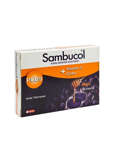 Sambucol Plus Kara Mürver Eki 20  Pastil