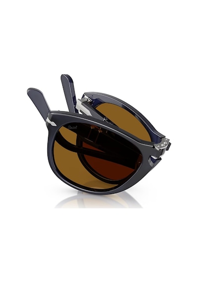 Persol Po 0714 121733 54 Erkek Pilot Mavi Katlanabilir Kemik Güneş Gözlüğü Mavi