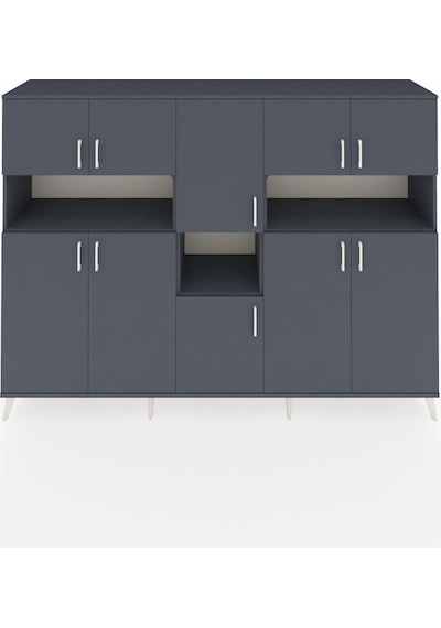 Hyperion Dolap 14 Raflı 10 Kapaklı 220x44x163 Antrasit-antrasit Antrasit-antrasit Hyperion Dolap 14 Raflı 10 Kapaklı 220x44x163 Antrasit-antrasit Antrasit-antrasit