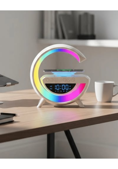 Modern Rgb Işıklı Kablosuz Hoparlör Uzun Süreli Müzik Keyfi - 4996