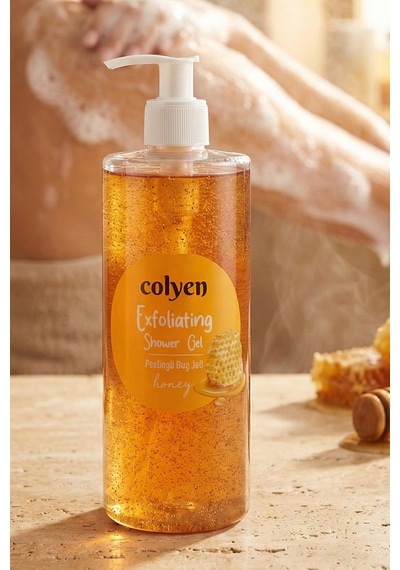 Colyen Arındırıcı Peeling Etkili Duş Jeli Doğal Bal Özlü Pürüzsüzleştirici Vücut Şampuanı 385 Ml