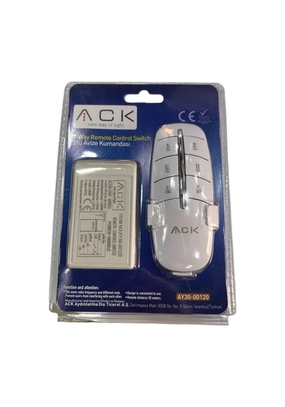 Ack 3'lü 220v Avize Kumandasi Ay30-00120