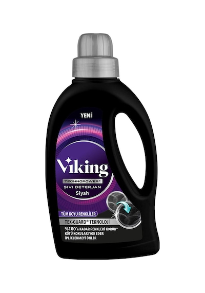 Viking Technopower Sıvı Çamaşır Deterjanı Simsiyah 1400 ML