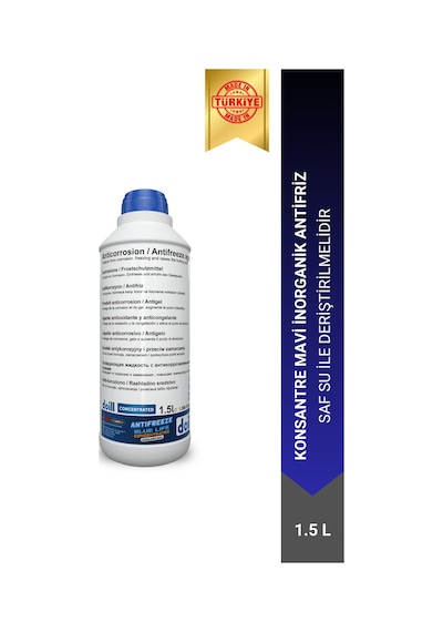 Konsantre - Saf 1.5 Litre Mavi Antifriz - G11 Üretim Yılı: 2025 Mavi