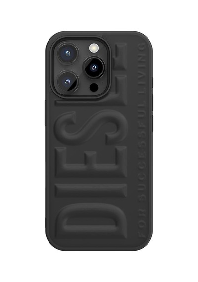 Diesel Apple iPhone 16 Pro Uyumlu 3d Biscotto Kılıf - Siyah
