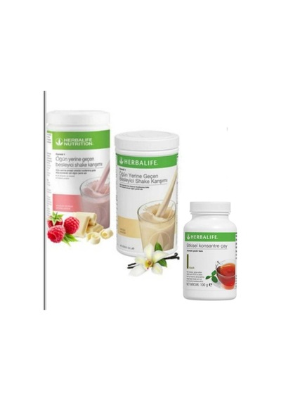 Ahududulu Ve Beyaz Çikolatalı Shake,vanilyalı Shake, Klasik Bitkisel Çay 100gr