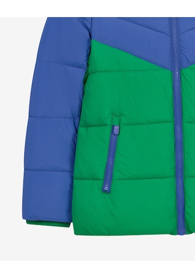 Skechers B Puffer Colorblock Jacket Büyük Erkek Çocuk Lacivert Mont Sk2620140-0533