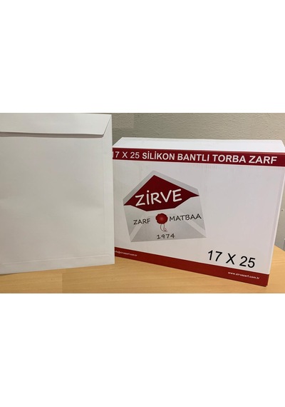 Torba Zarf 17x25 110 Gam 1.Hamur Silikonlu 1000 Adet
