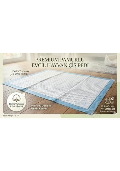 Kedi Ve Köpek Çiş Pedi, Süper Emici, Sızdırmaz, Koku Önleyici, Tuvalet Eğitim Pedi, 180 Adet 6 Paket X 30 Adet