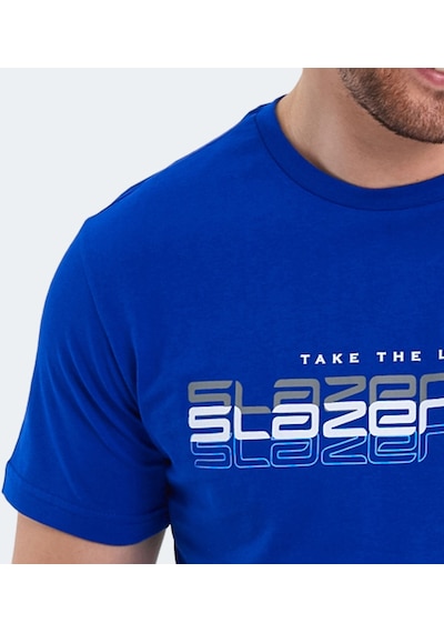 Slazenger PALLU I Erkek  Saks Mavi Tişört
