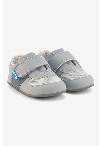 Xmlbayiciniz Hopfrög Kids Smart Walker First Prime Super Mat Havalı Gri Barefoot İlk Adım Bebek Ayakkabı Siyah - Beyaz