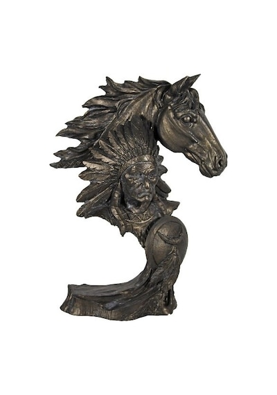 C 0160 Kızılderili Atlı - Bronz