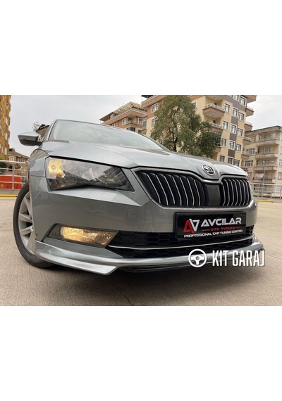 Kit Garaj Skoda Superb 2018+ Ön Ek Plastik Boyasız