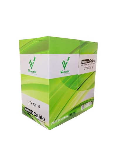 Versatile 24 AWG 0.50 MM 305 M Network Cat6 Data Kablosu