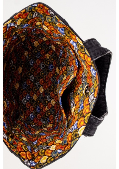 Fabric Craft Bag Kadın Denim Çanta Kot Kumaş Tote El Çantası Günlük Kullanım Büyük Boy 39x30 Kot Lacivert