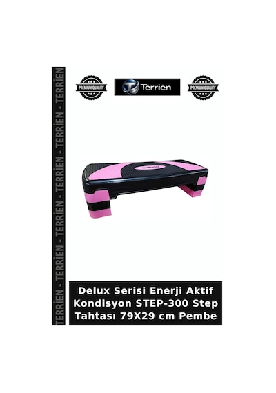 Delux Serisi Enerji Aktif Kondisyon Step-300 Step Tahtası 79x29 Cm Pembe