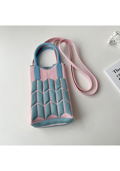 "akıllı Telefonlar Ve Kartlar İçin Ayarlanabilir Kayış Ve Üst Saplı Kompakt Telefon Crossbody Cüzdan" Blue