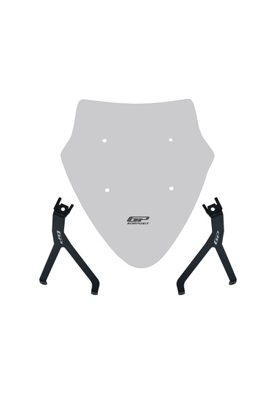 Gp Kompozit Mondial 125 Drift L 2018-2026 Uyumlu Spor Ön Cam Füme 40 Cm