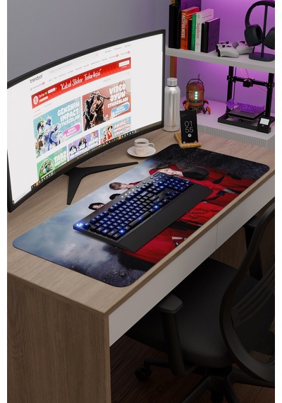 Stray Kids V2 90x40 Xxl Gaming Kauçuk Kaymaz Taban Mouse Pad Fare Altlığı