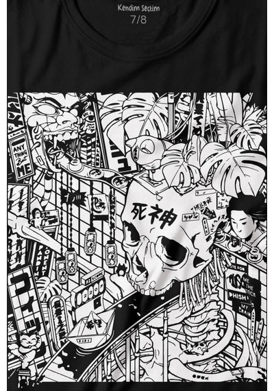 Kendim Seçtim Street Drawing Urban Culture Sokak Baskılı Tişört Çocuk T-shirt 001