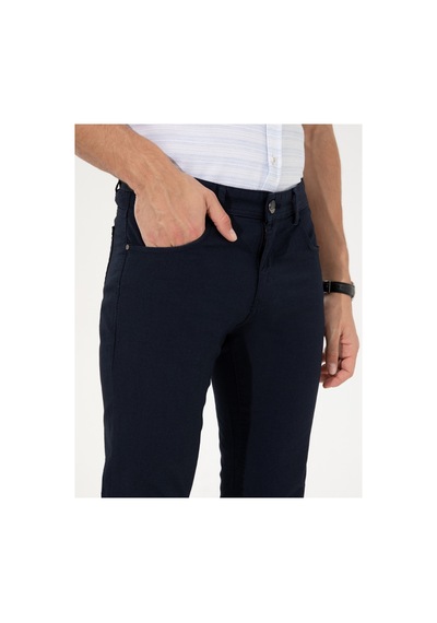 Pierre Cardin Lacivert Slim Fit Kanvas Pantolon 50251460-vr033