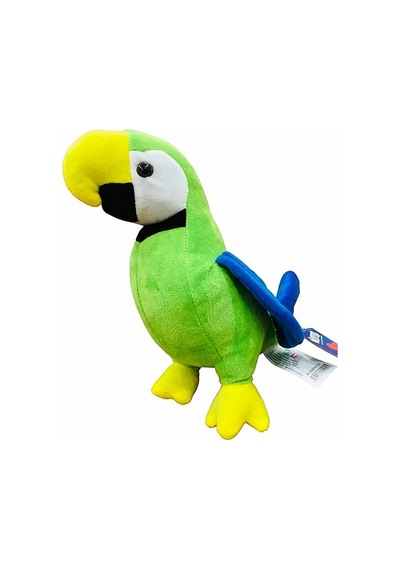 Peluş Oyuncak Yeşil Papağan Kuş 30 Cm Yeşil