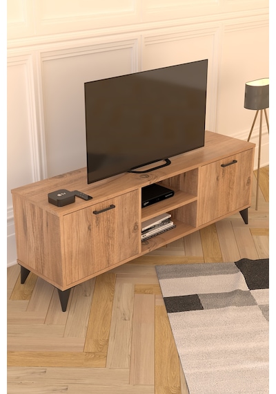 Mosse Tv Sehpası Tv Ünitesi Televizyon Sehpası Çam 140 Cm Atlantik Çam