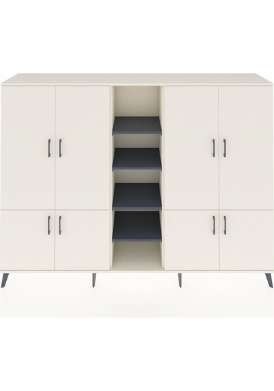 Hyperion Dolap 14 Raflı 8 Kapaklı 220x44x163 Aytaşı-aytaşı/antras Aytaşı-aytaşı/antrasit Hyperion Dolap 14 Raflı 8 Kapaklı 220x44x163 Aytaşı-aytaşı/antras Aytaşı-aytaşı/antrasit