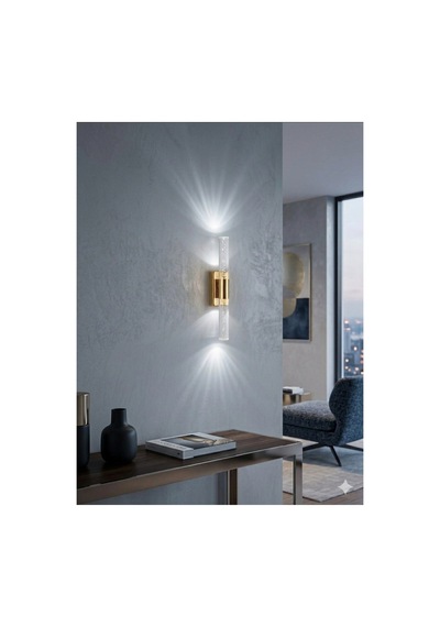Bubblelight Small 31 Cm Modern Tasarım Led Aplik - Duvar Lambası - Gold - Pilli - Beyaz Led Altın