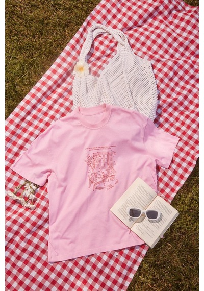 Buly Vılla Escape Baskılı T Shırt Soft Pembe